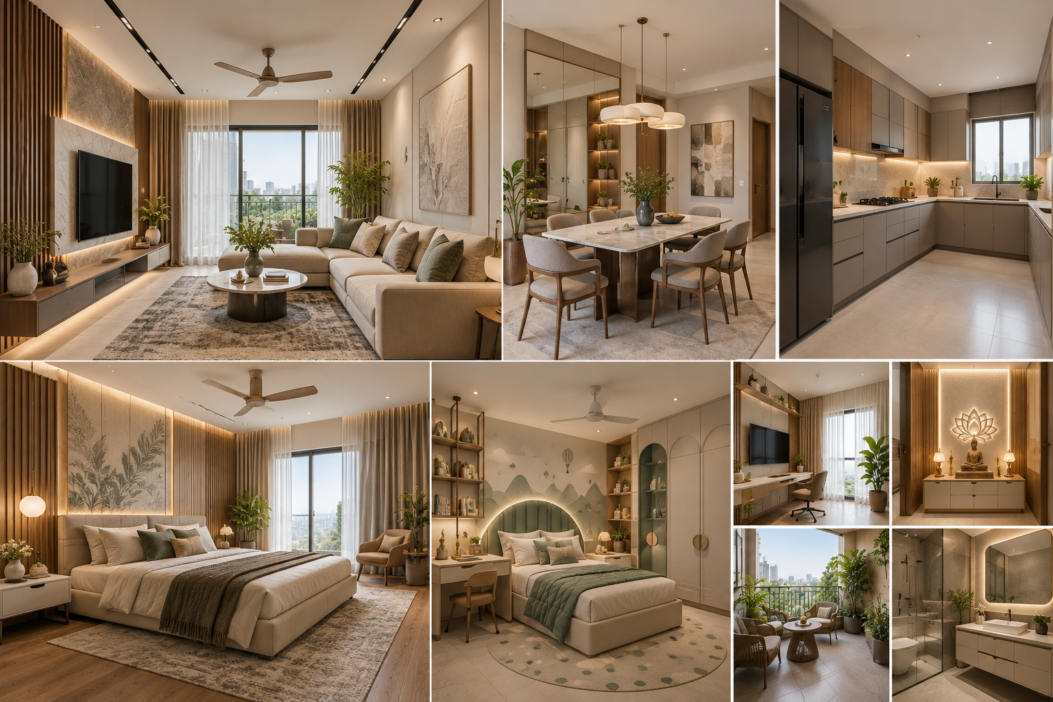 Modern home interior design trends in Bangalore apartment by Living 360