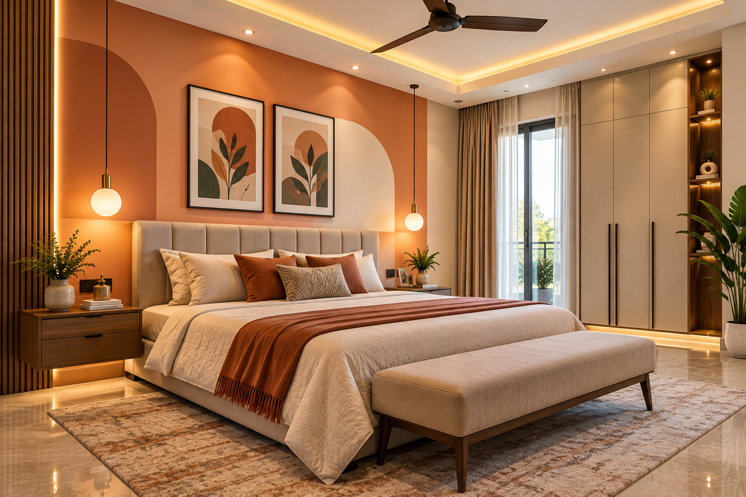 Master Bedroom Painting – 2BHK Wall Painting in HSR Layout, Bangalore, HSR Layout, Bangalore