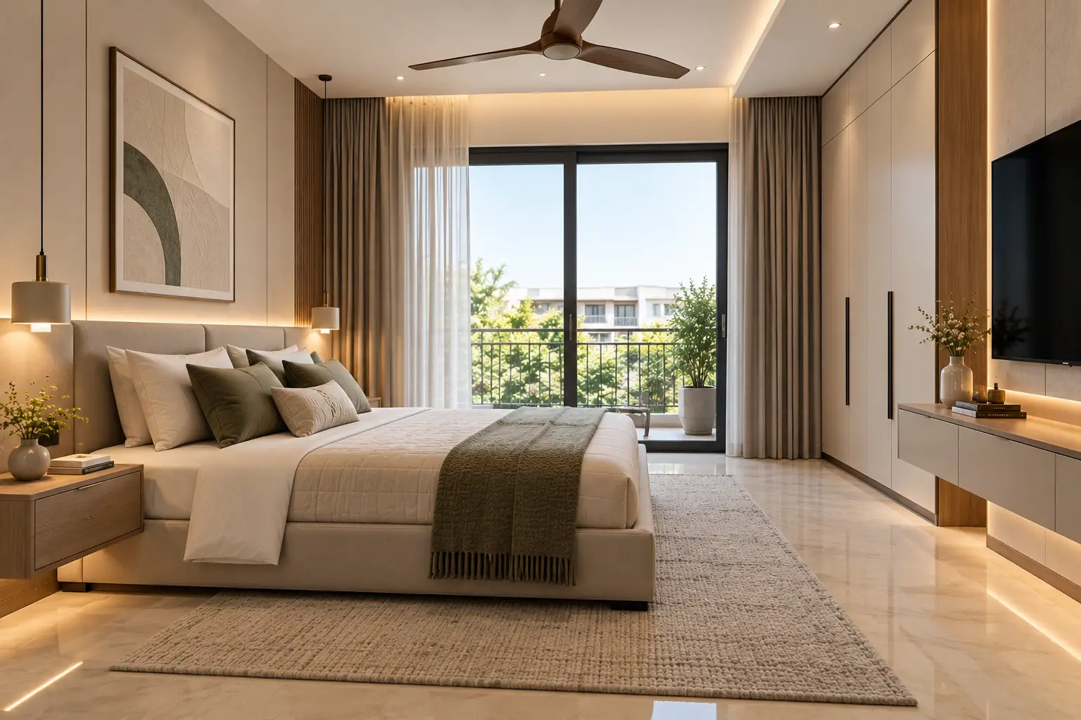 Bedroom – A warm-minimalist 2BHK in Koramangala, Koramangala, Bangalore