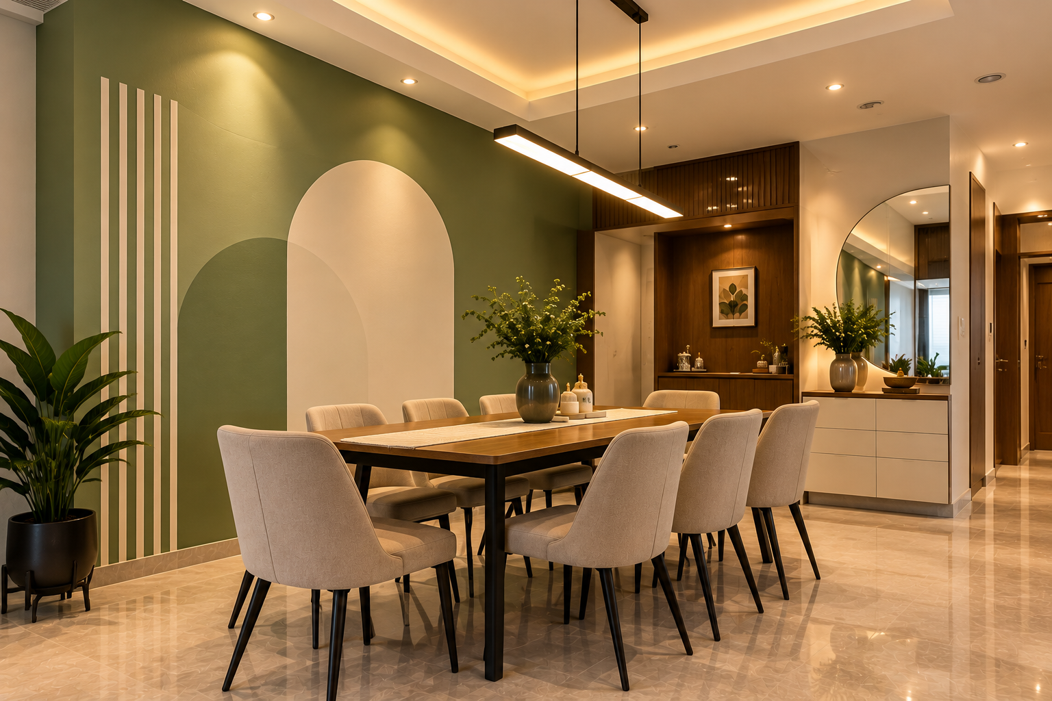 Dining Area Painting – 2BHK Wall Painting in HSR Layout, Bangalore, HSR Layout, Bangalore