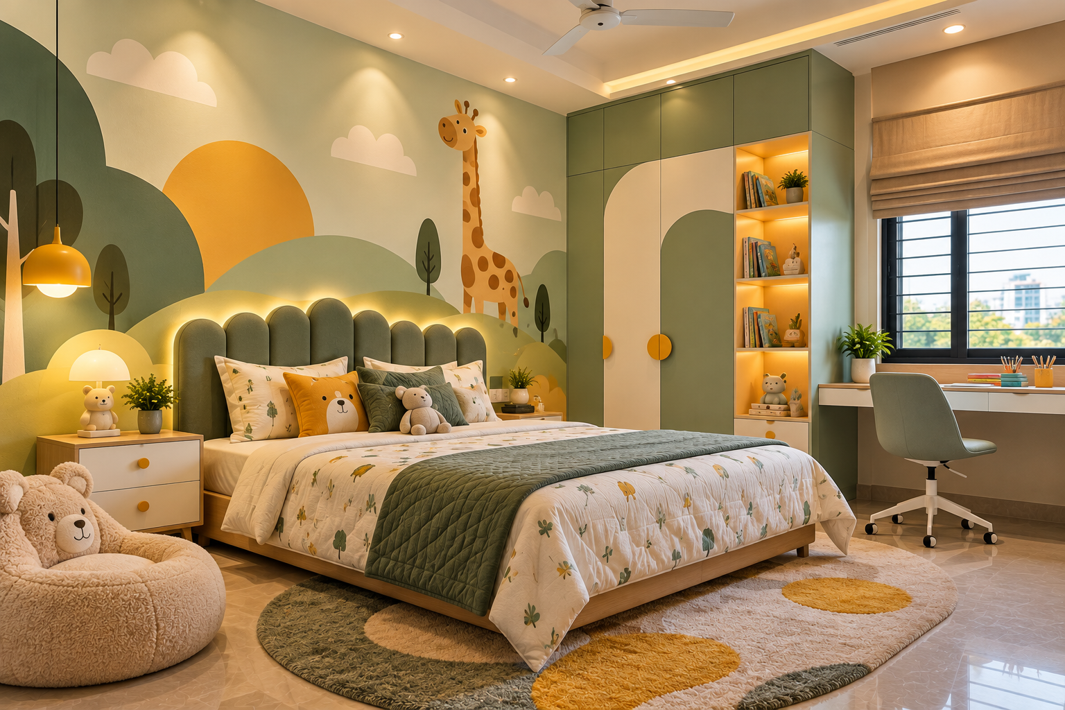 Kids Room Painting – 2BHK Wall Painting in HSR Layout, Bangalore, HSR Layout, Bangalore